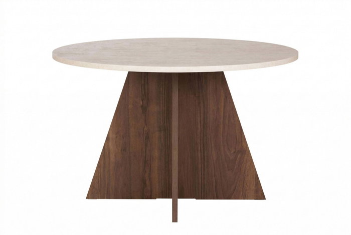 Nordure Mesa de Comedor Travertino y Venezia Walnut Nordure Mesa de Comedor Travertino y Venezia Walnut
